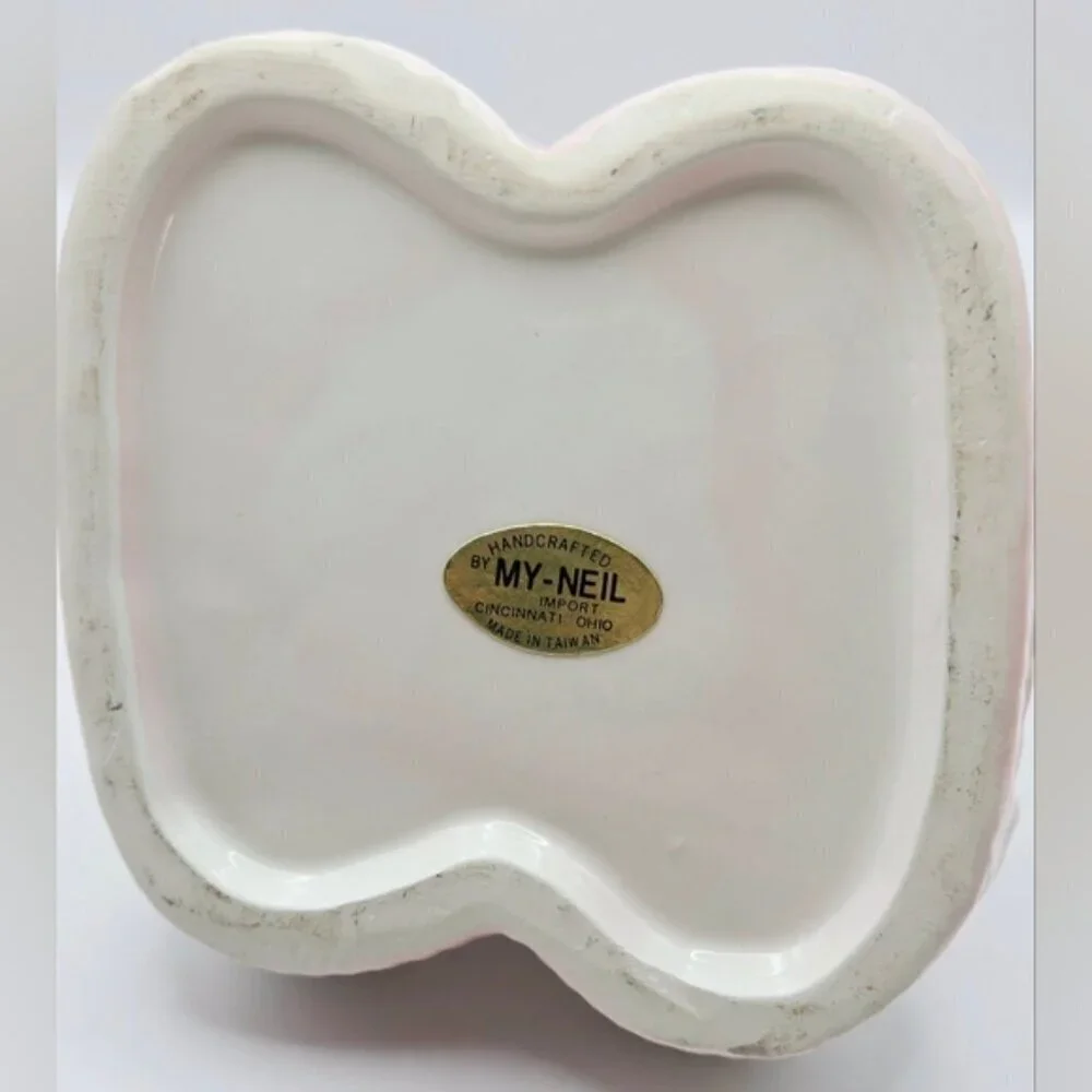 1984 My-Neil Ceramic Baby Booties Planter Vase - Original Sticker